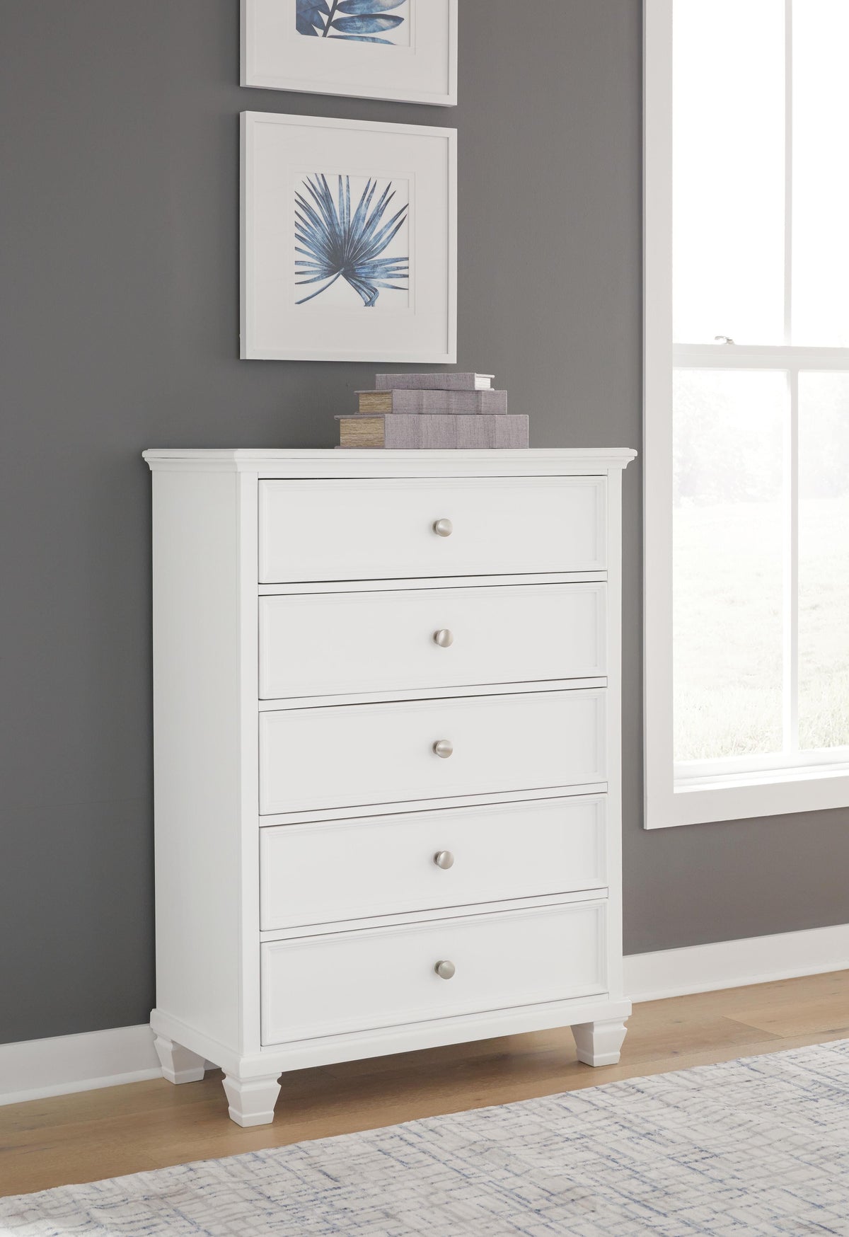 Fortman King Panel Bed, Dresser, Mirror, Chest and 2 Nightstands