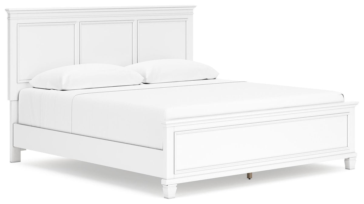 Fortman King Panel Bed, Dresser, Mirror, Chest and 2 Nightstands