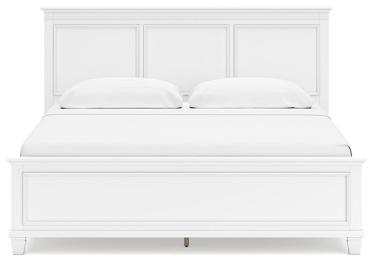 Fortman King Panel Bed, Dresser, Mirror, Chest and 2 Nightstands