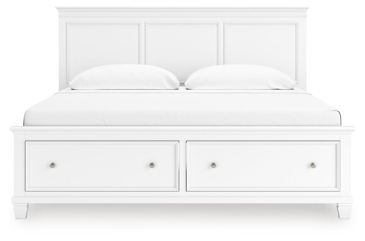 Fortman Panel Storage Bed Set - King, Dresser