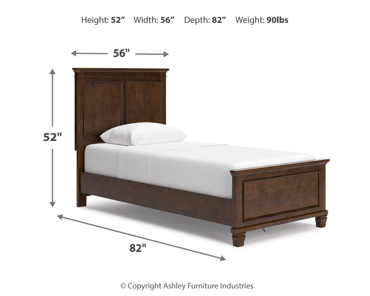 Danabrin Twin Panel Bed, Dresser and Nightstand
