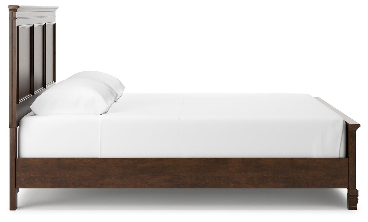 Danabrin California King Panel Bed, Dresser and Mirror