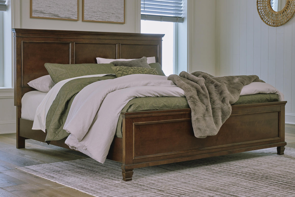 Danabrin King Panel Bed, Dresser and Mirror