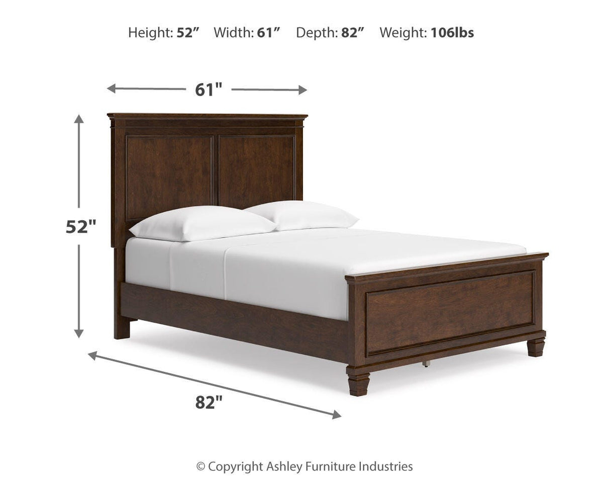 Danabrin Full Panel Bed, Dresser and Mirror