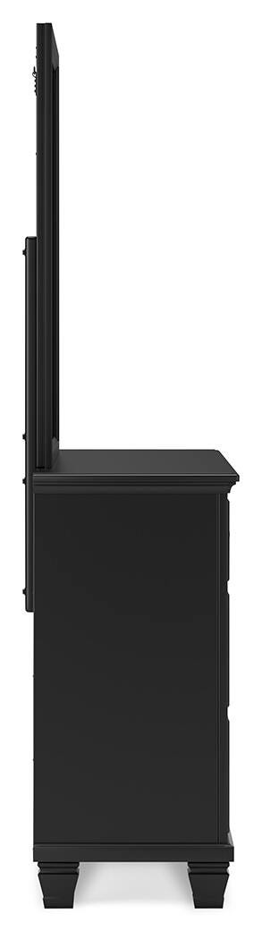 Lanolee King Panel Bed, Dresser, Mirror and 2 Nightstands
