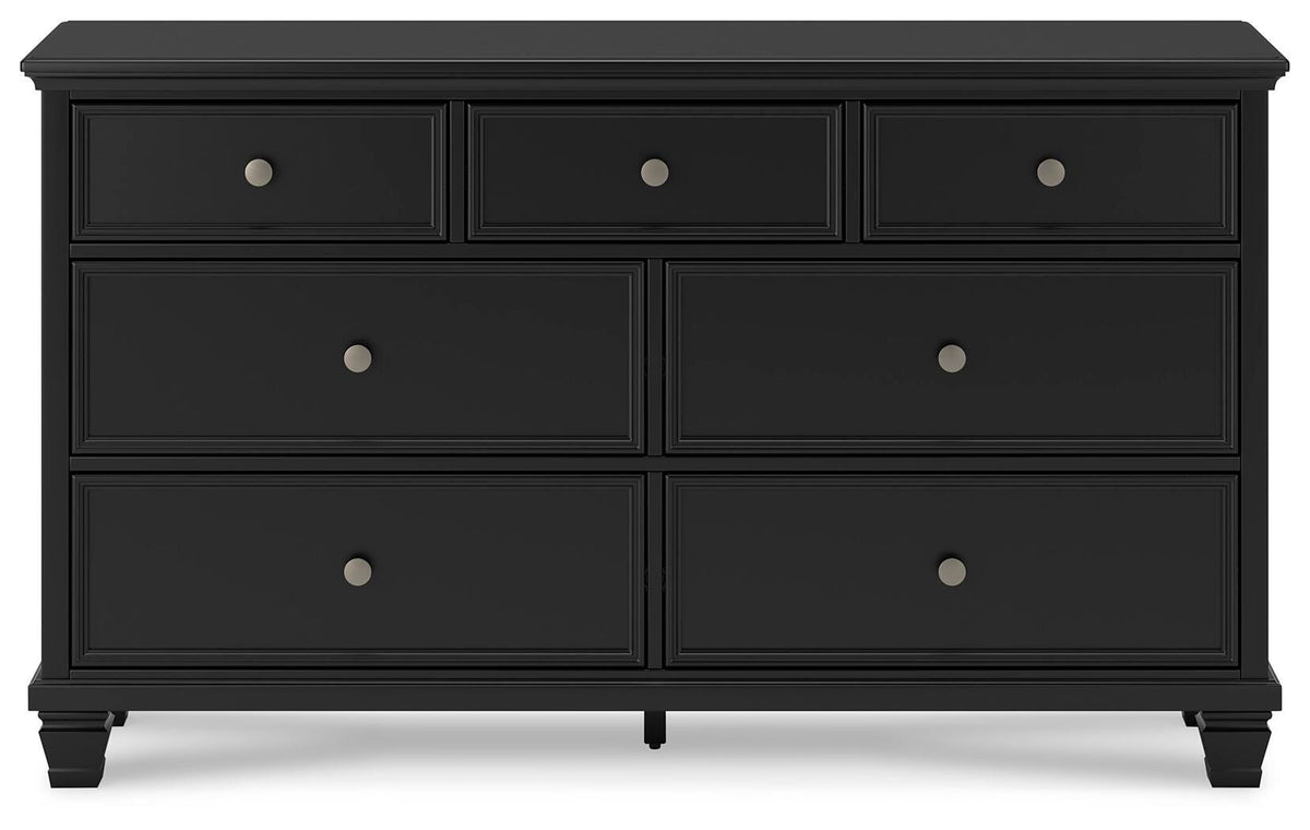 Lanolee California King Panel Bed, Dresser, Chest and 2 Nightstands
