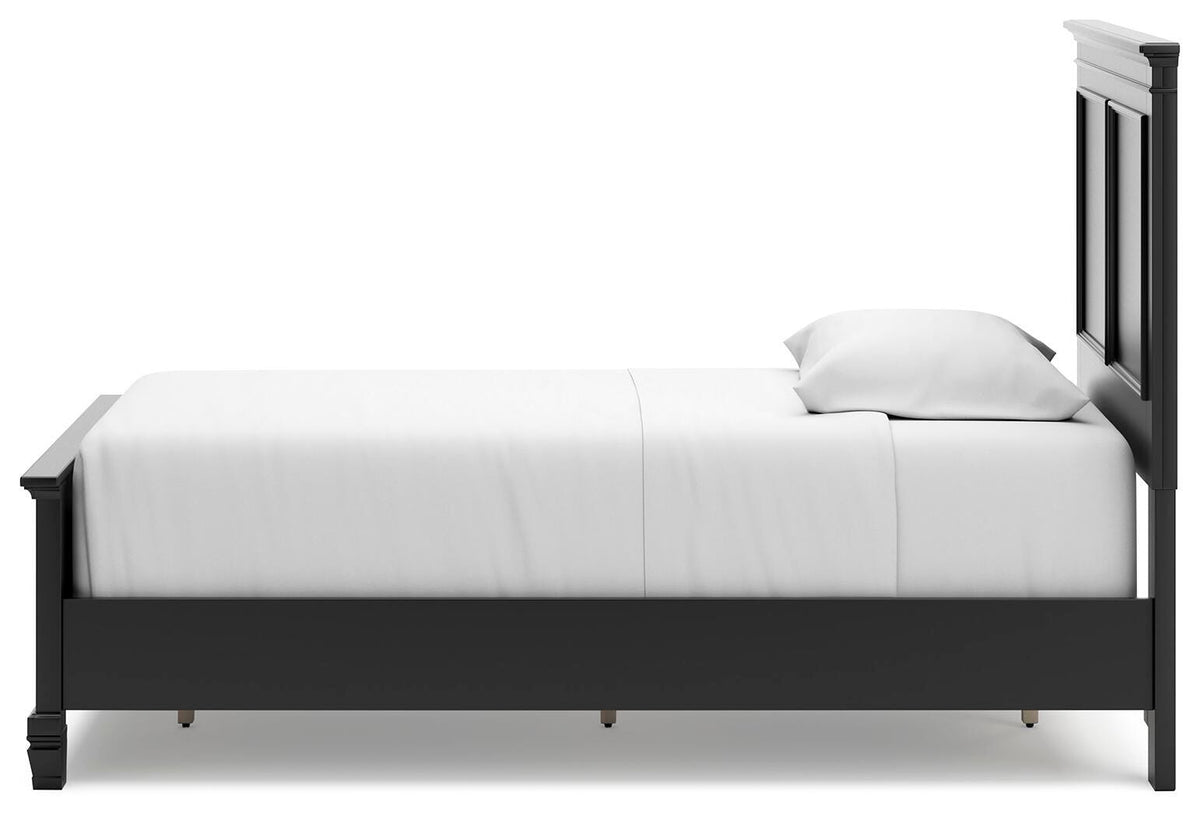 Lanolee Panel Bed Set - Twin, Dresser, Mirror and Nightstand