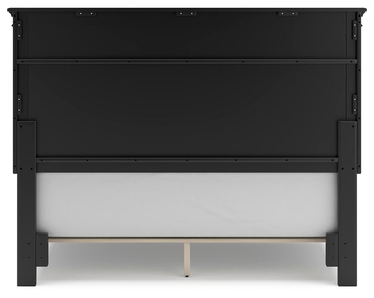 Lanolee Panel Bed Set - Queen, Mirrored Dresser and 2 Nightstands