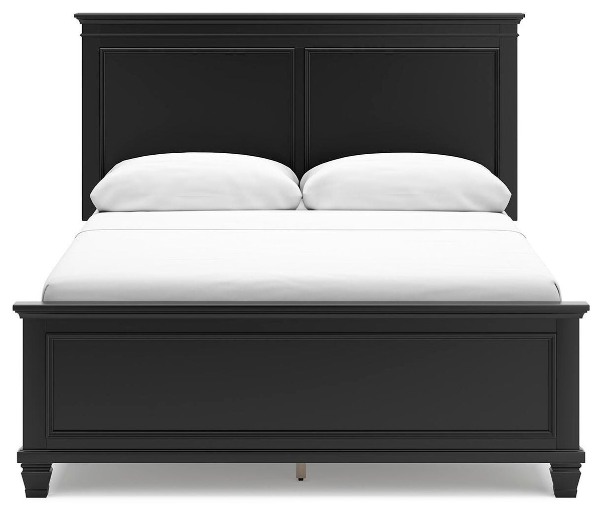 Lanolee Panel Bed Set - Queen, Mirrored Dresser and 2 Nightstands