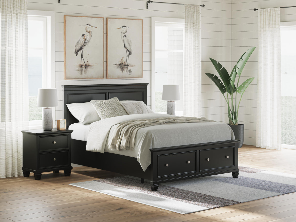 Lanolee Panel Storage Bed Set - Queen, Dresser