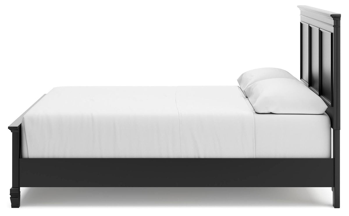 Lanolee California King Panel Bed, Dresser, Chest and 2 Nightstands