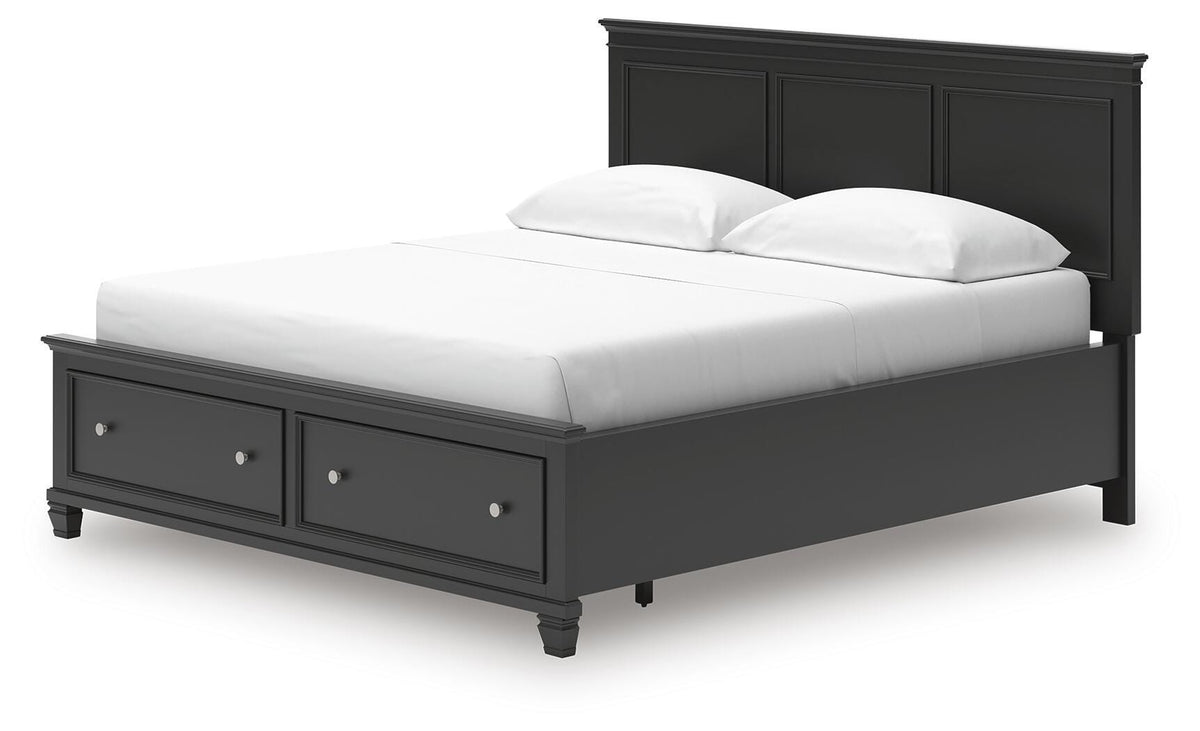 Lanolee Panel Storage Bed Set - California King, Dresser