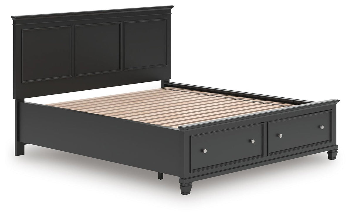 Lanolee Panel Storage Bed Set - California King, Dresser