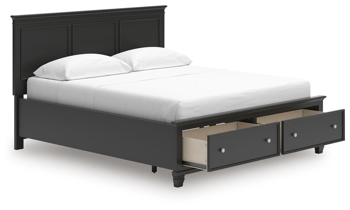 Lanolee Panel Storage Bed Set - California King, Dresser