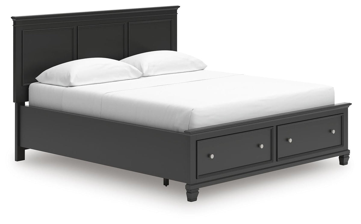 Lanolee Panel Storage Bed Set - California King, Dresser
