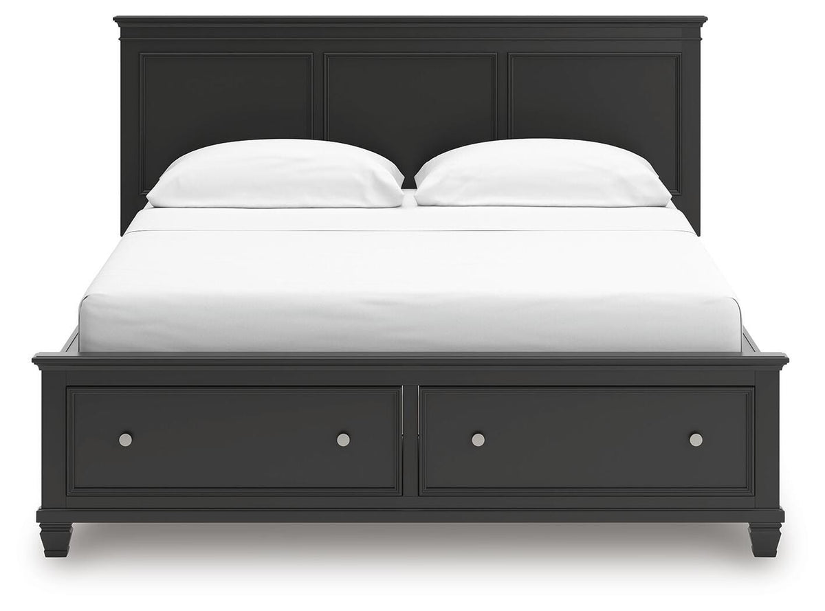 Lanolee Panel Storage Bed Set - California King, Dresser