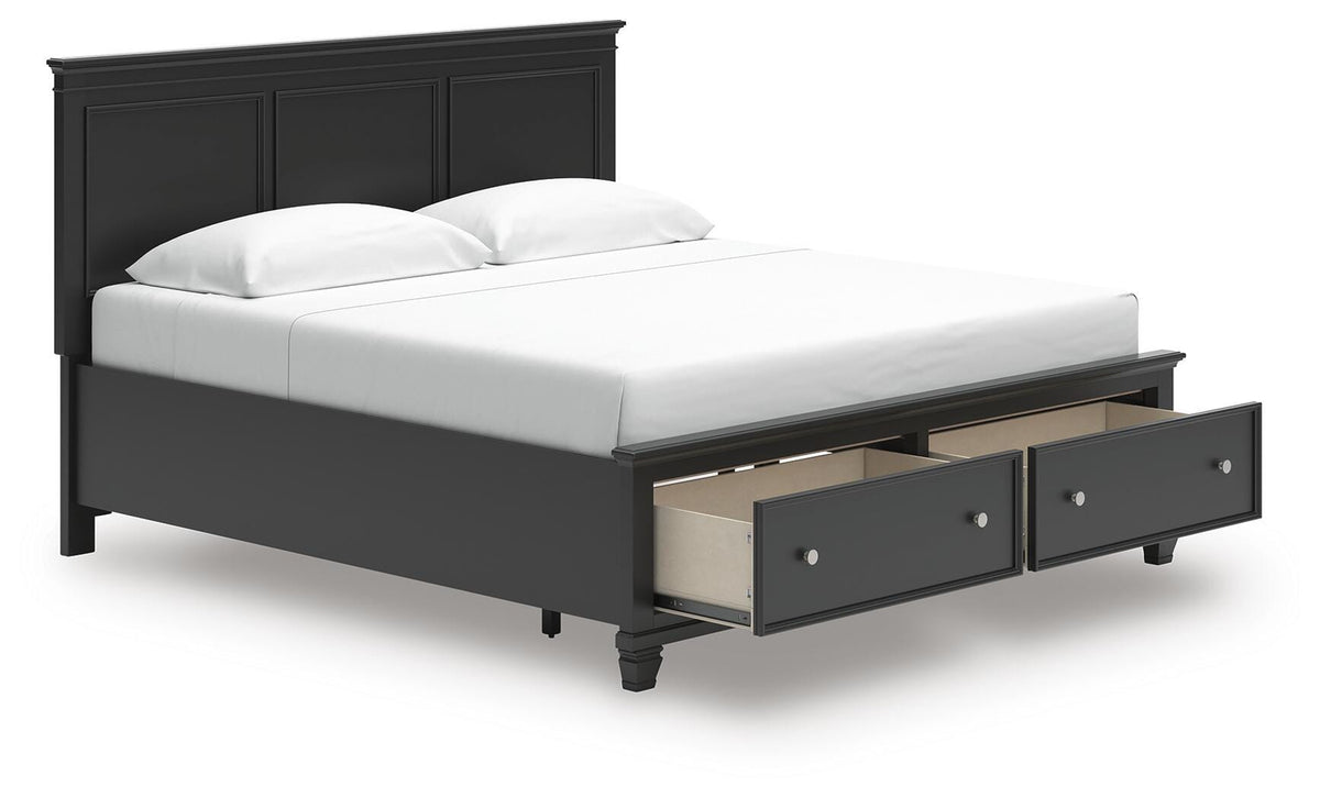 Lanolee Panel Storage Bed Set - King, Dresser