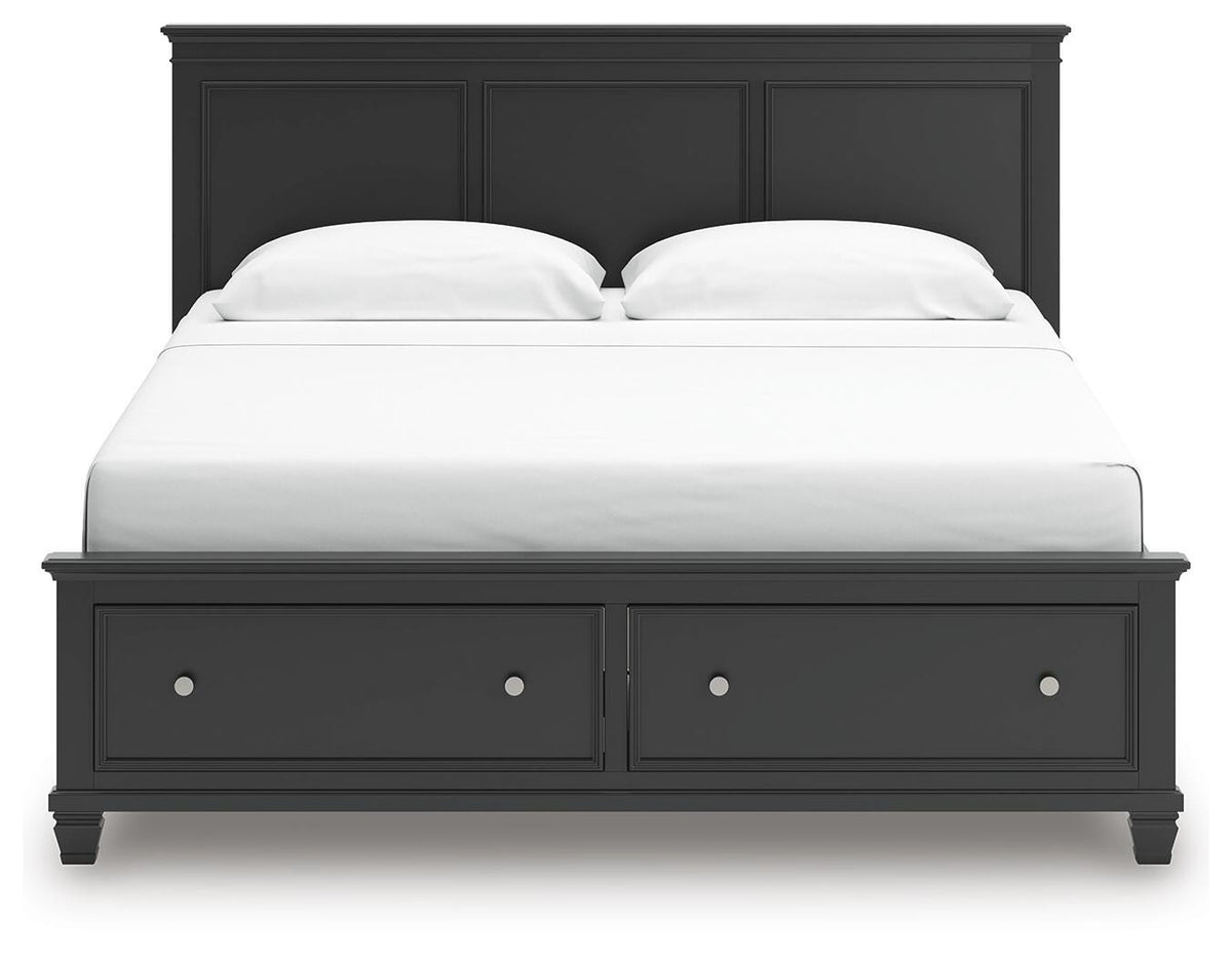 Lanolee Panel Storage Bed Set - King, Dresser