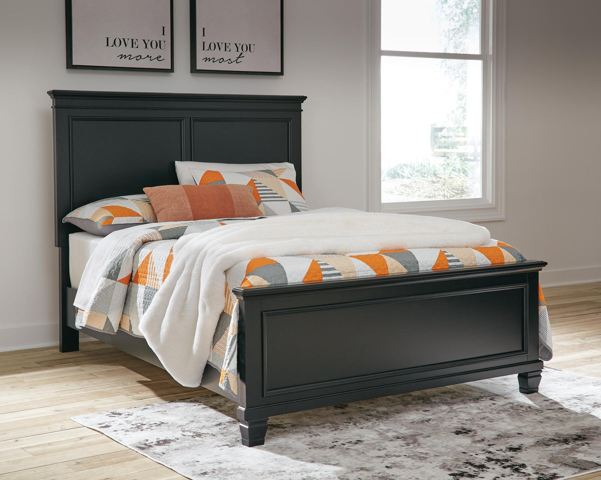 Lanolee Full Panel Bed, Dresser and Mirror