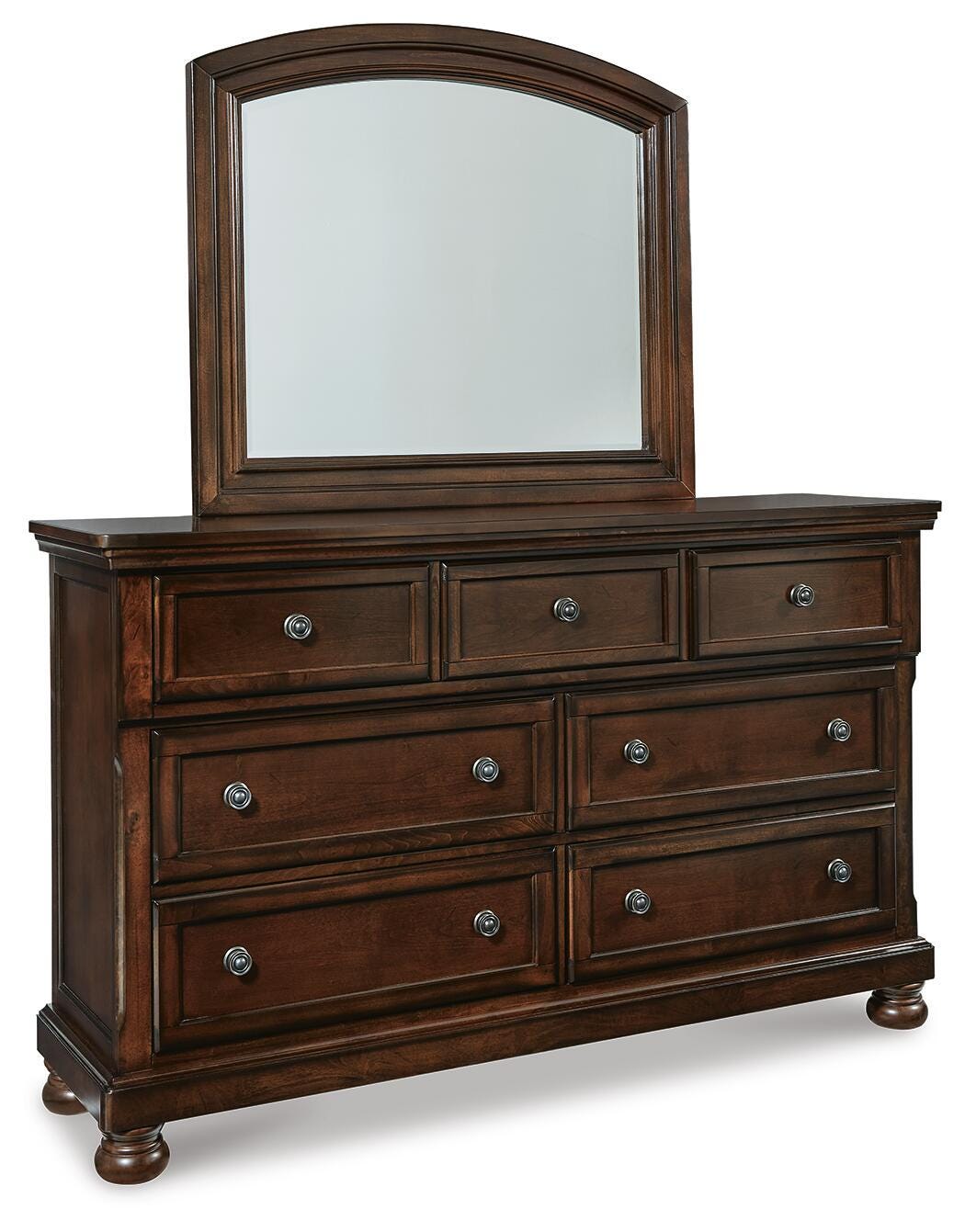 Porter Queen Sleigh Storage Bed, Dresser and Mirror