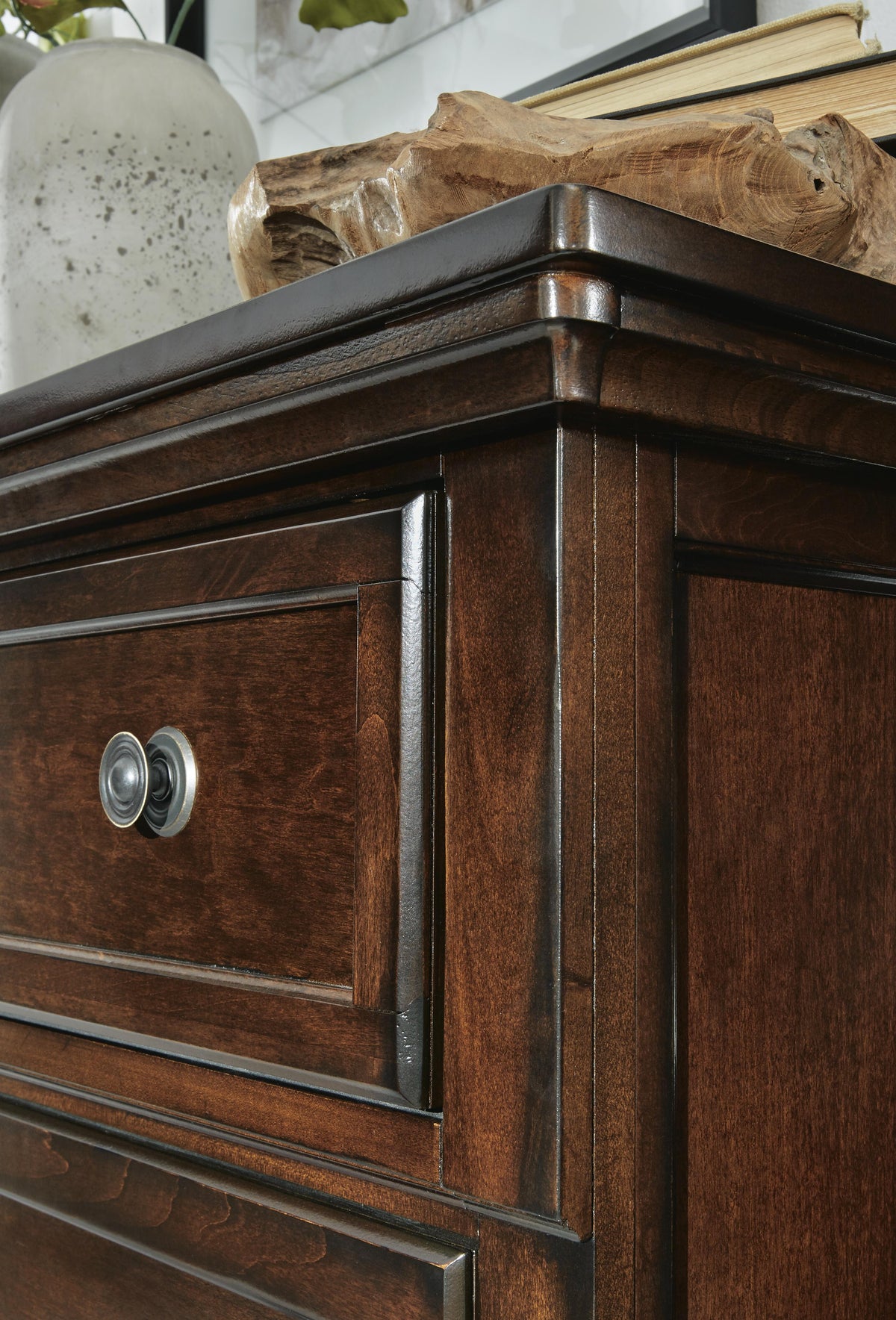 Porter California King Panel Bed, Dresser, Mirror, Chest and 2 Nightstands