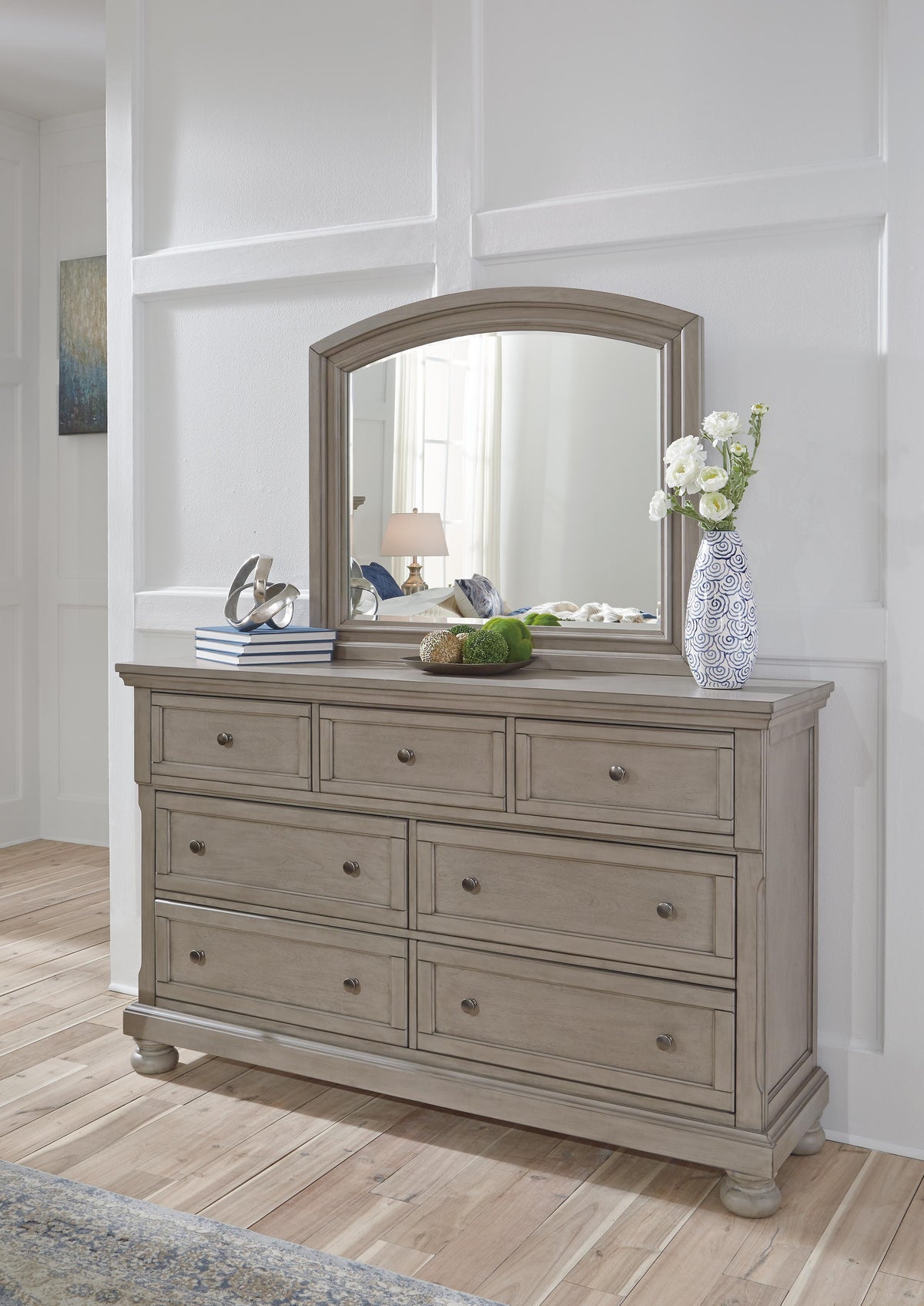 Lettner Queen Panel Bed, Dresser and Mirror
