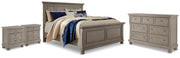 Lettner Queen Panel Bed, Dresser and 2 Nightstands