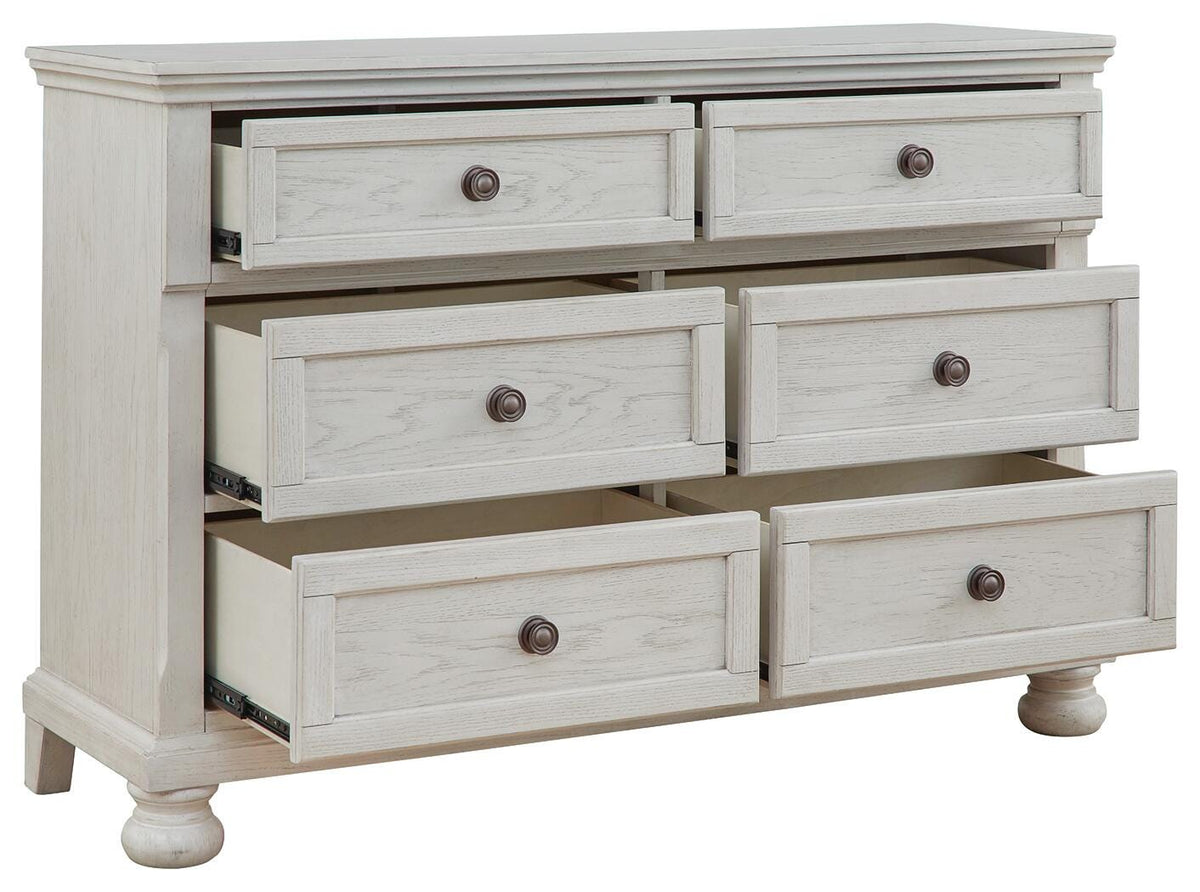 Robbinsdale Twin Sleigh Storage Bed, Dresser and Nightstand
