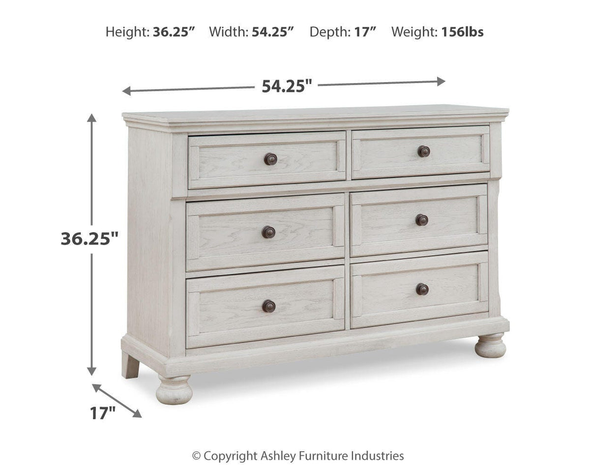 Robbinsdale Twin Sleigh Storage Bed, Dresser and Nightstand