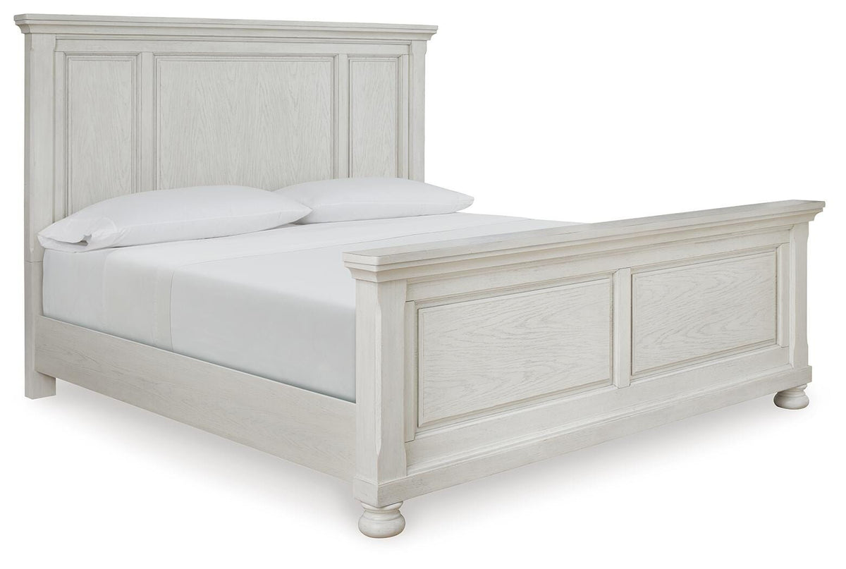 Robbinsdale King Panel Bed, Dresser, Mirror, Chest and 2 Nightstands