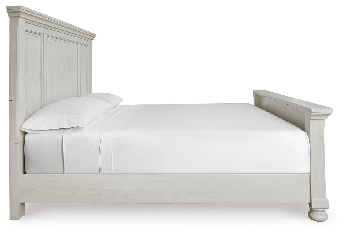 Robbinsdale King Panel Bed, Dresser, Mirror, Chest and 2 Nightstands
