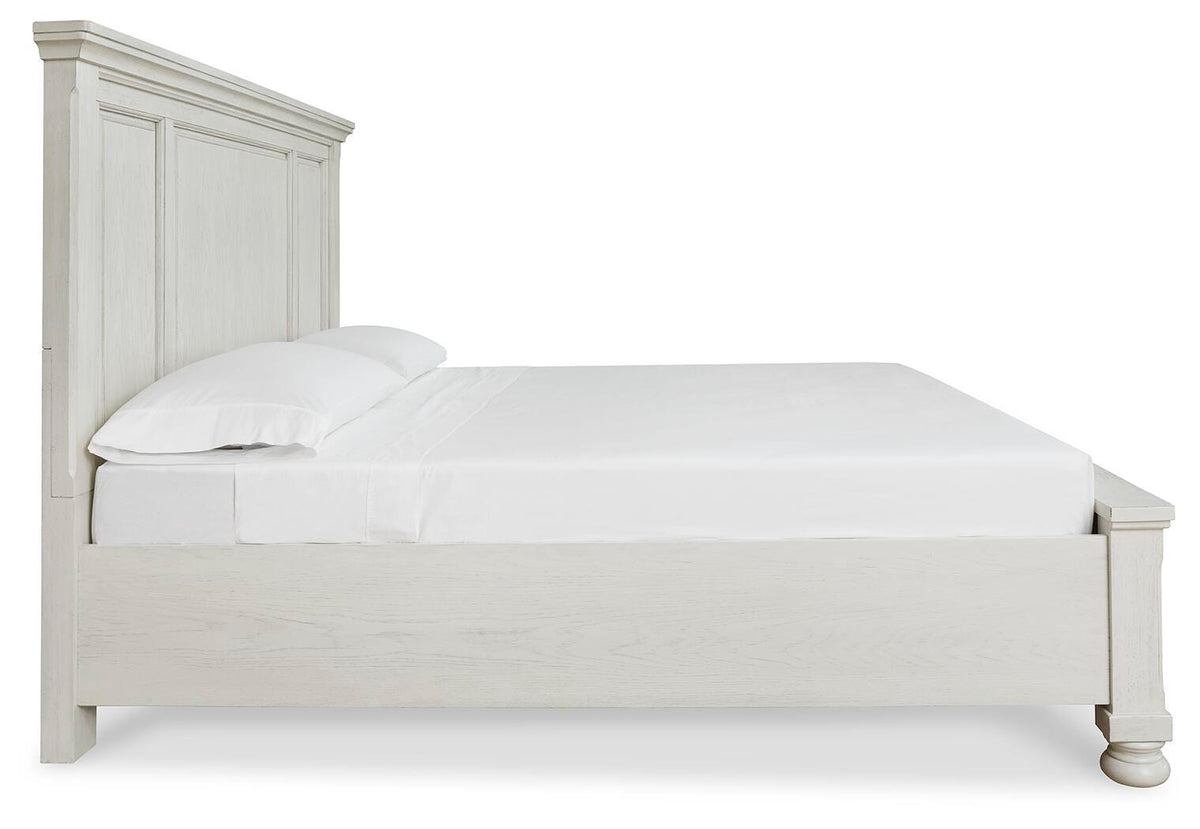 Robbinsdale King Panel Storage Bed, Dresser, Chest and 2 Nightstands