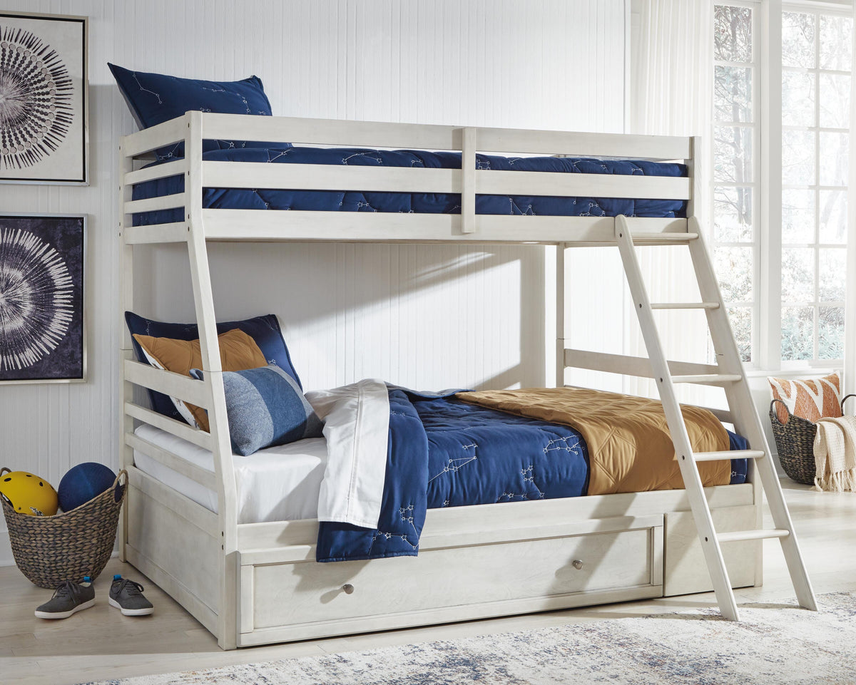 Robbinsdale Twin over Full Bunk Bed, Dresser and Chest