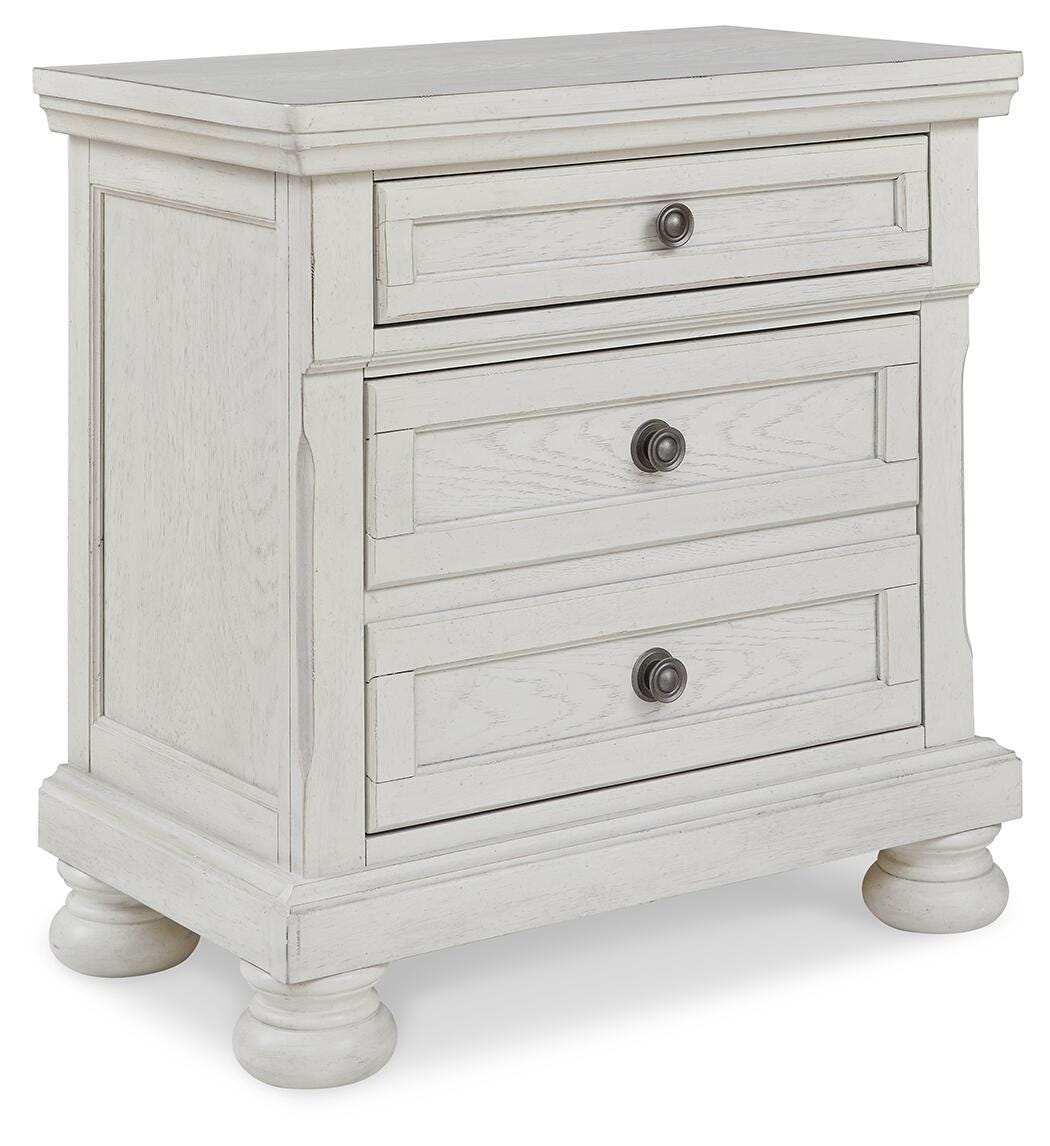 Robbinsdale Full Storage Sleigh Bed, Dresser, Mirror, Chest and Nightstand