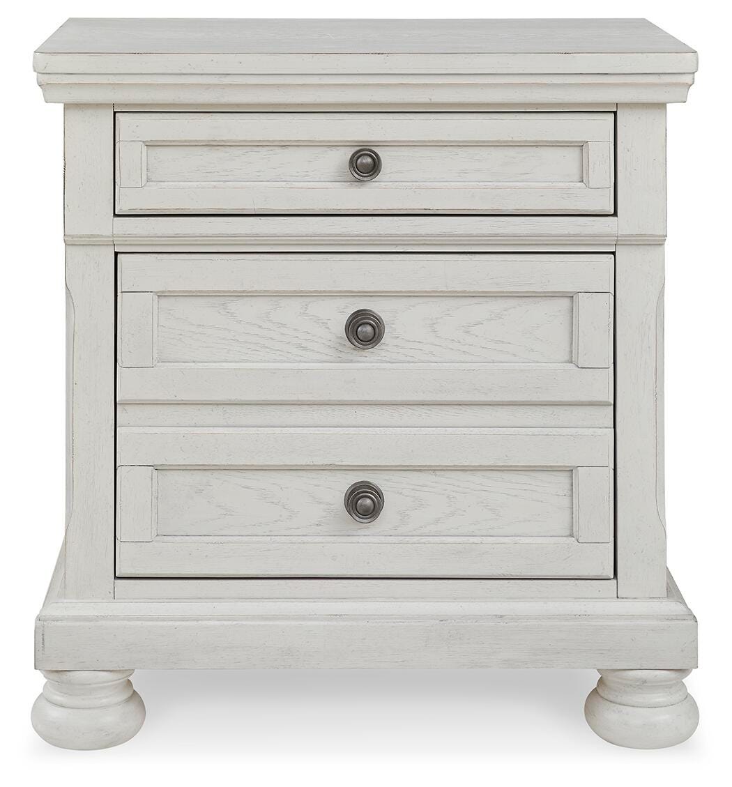 Robbinsdale Full Storage Sleigh Bed, Dresser, Mirror, Chest and Nightstand