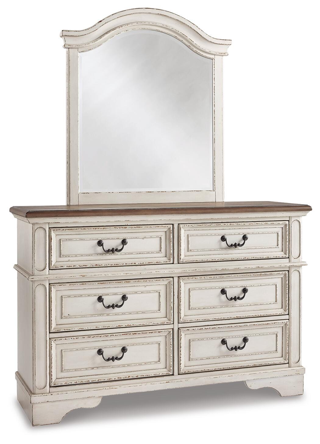 Realyn Twin Panel Bed, Dresser, Mirror and Nightstand