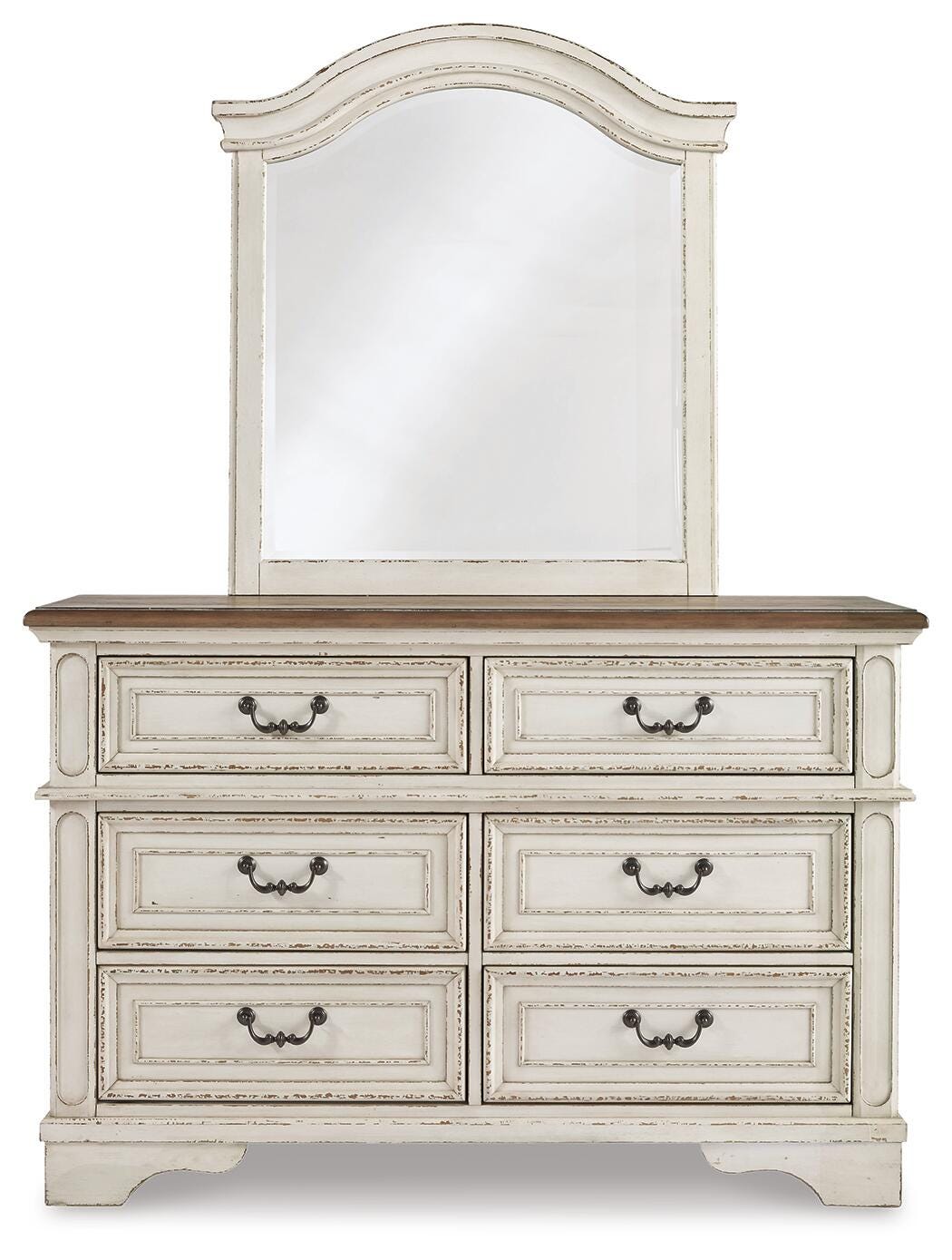 Realyn Full Panel Bed, Dresser, Mirror and Nightstand