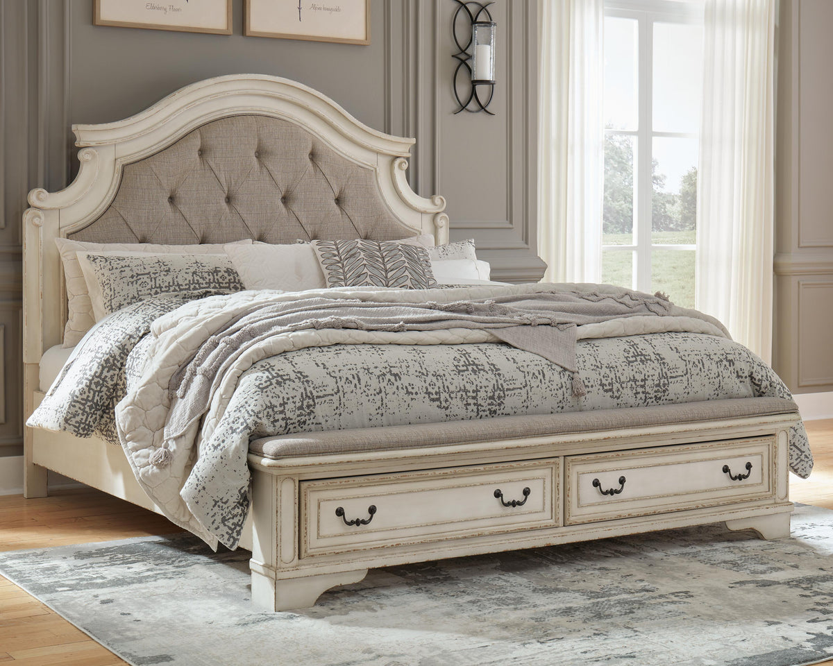 Realyn Queen Upholstered Storage Bed