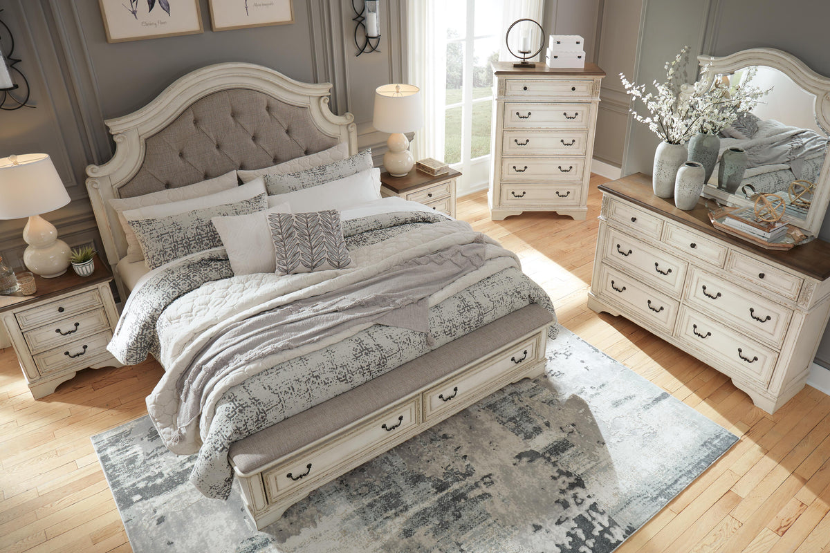 Realyn Queen Upholstered Storage Bed