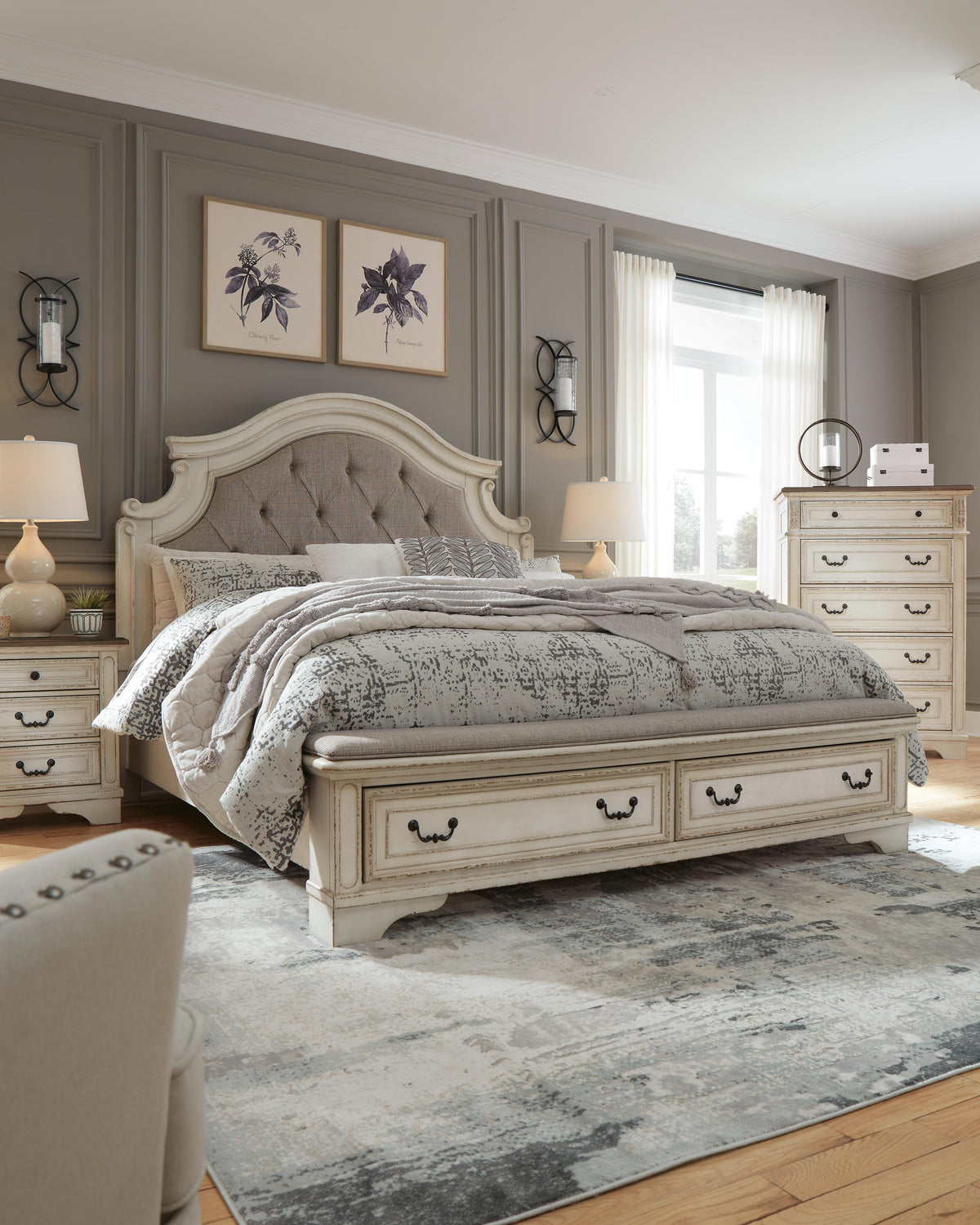 Realyn Queen Upholstered Storage Bed