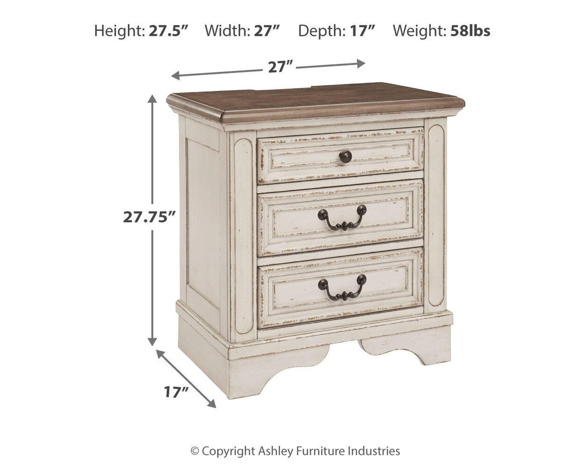 Realyn Chest and 2 Nightstands