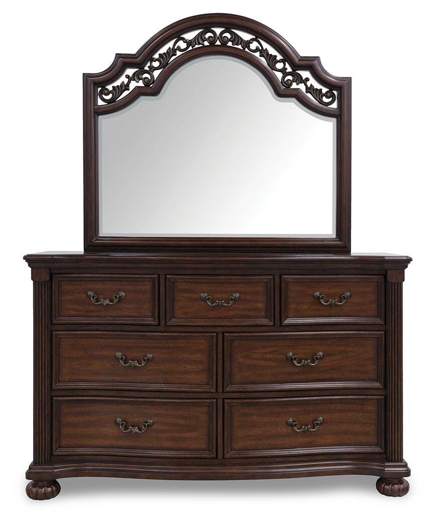 Lavinton Queen Poster Bed, Dresser and Mirror