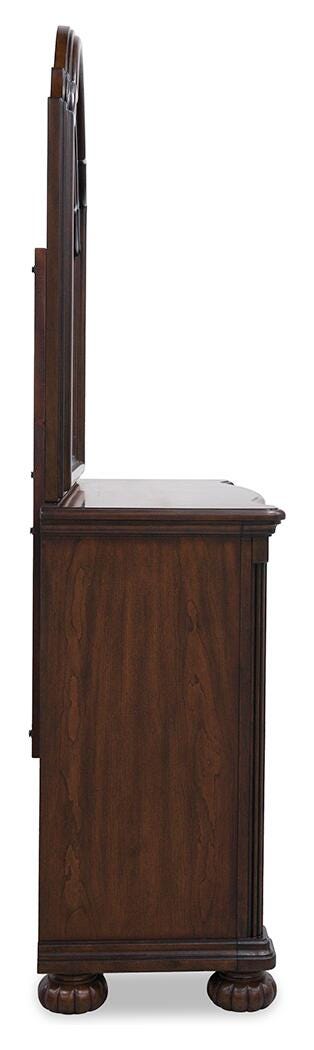 Lavinton Poster Bed Set - California King, Dresser, Mirror and 2 Nightstands
