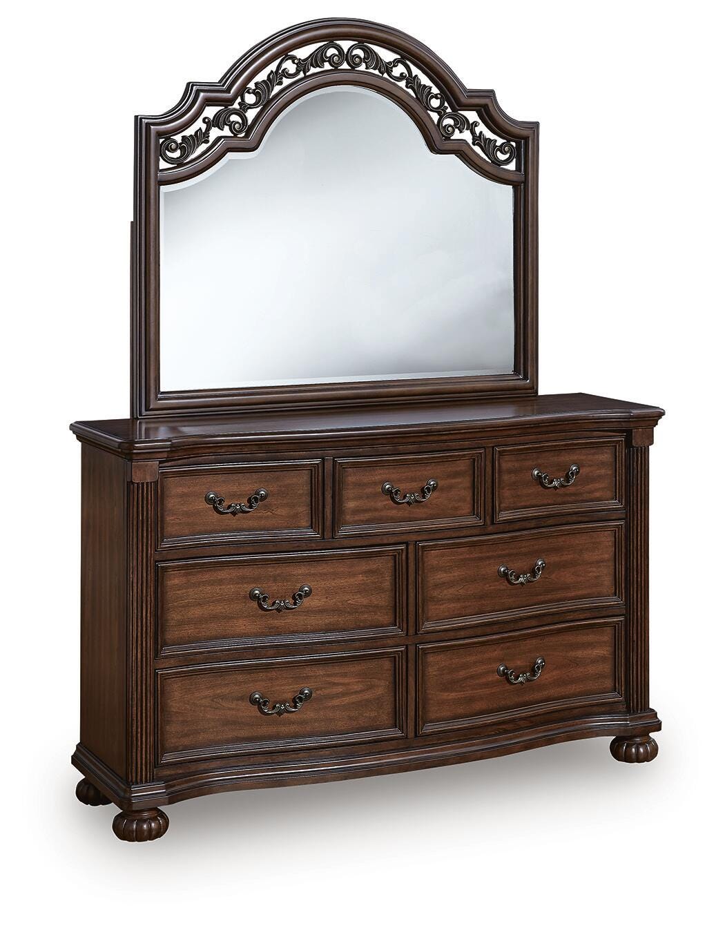 Lavinton Queen Poster Bed, Dresser, Mirror, Chest and 2 Nightstands