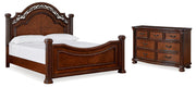 Lavinton Poster Bed Set - Queen, Dresser