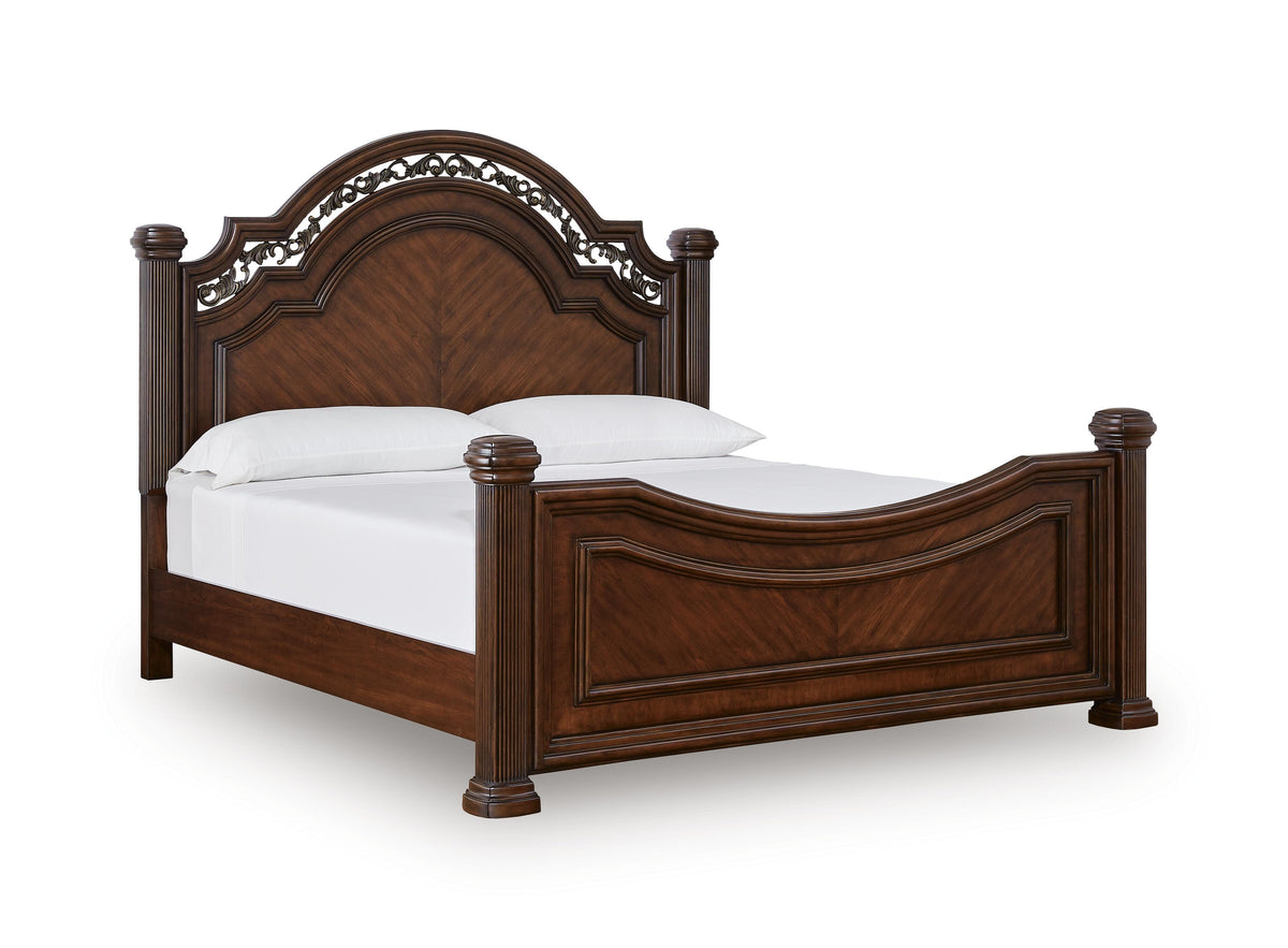 Lavinton Queen Poster Bed, Dresser, Mirror and Nightstand