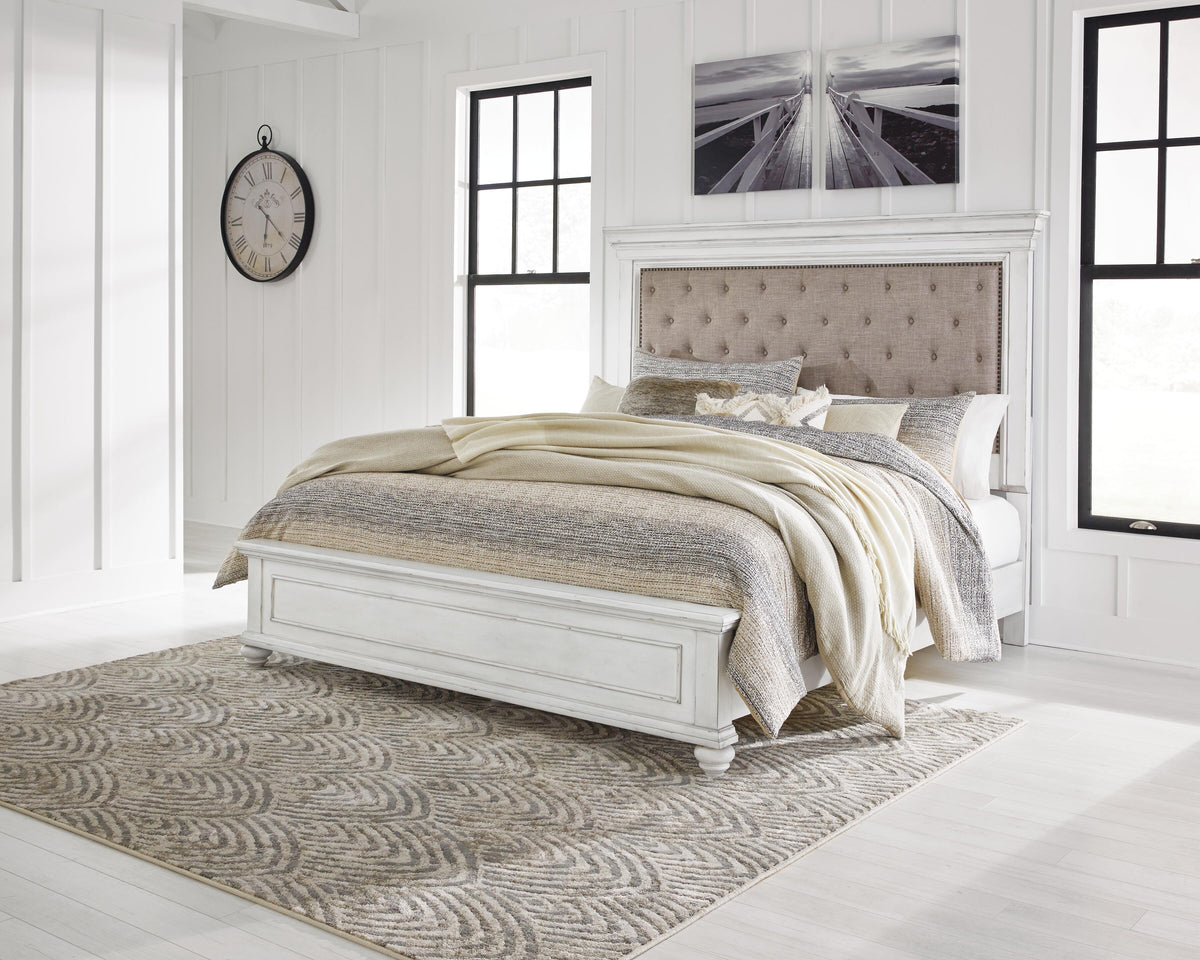 Kanwyn Queen Bed with Mirrored Dresser