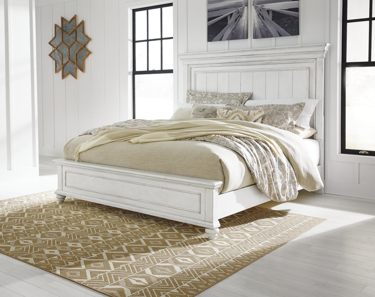 Kanwyn Queen Panel Bed, Dresser, Mirror and Nightstand