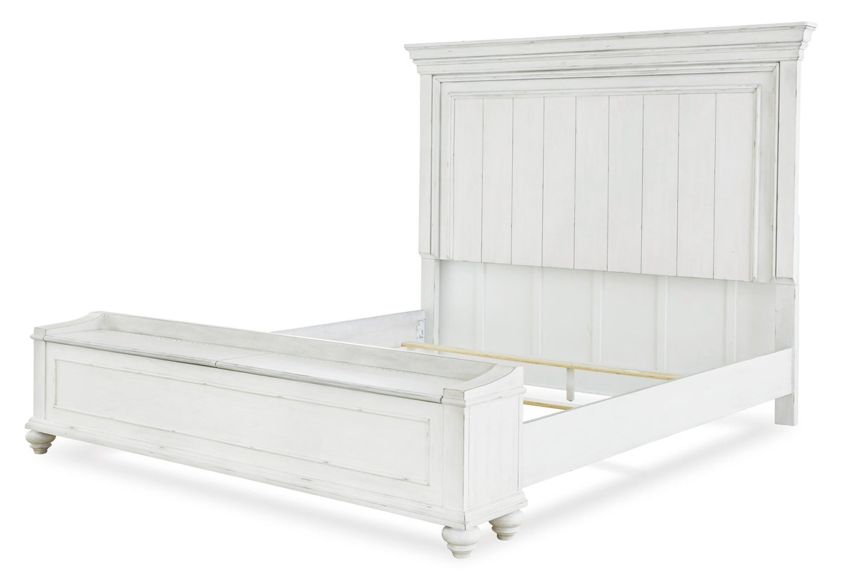 Kanwyn Queen Panel Bed with Storage Bench