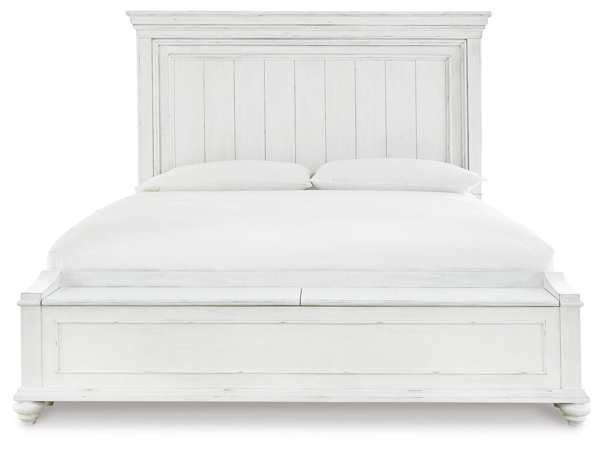 Kanwyn Panel Bed with Storage Bench - Queen
